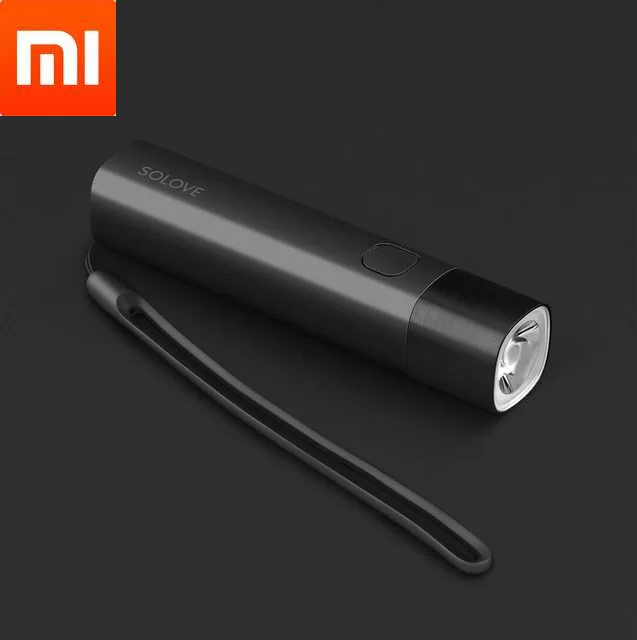 Фонарик Xiaomi MIjia SOLOVE X3 перезаряжаемый фонарик с USB яркость EDC внешний аккумулятор