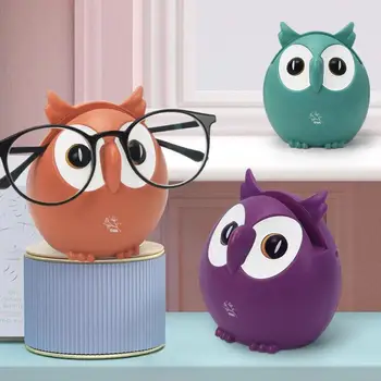 

1pcs Creative Plastic Cute Owl Music Box Household Decor Ornaments Phone Glasses Card Storage rack Kid Xmas Birthday Gift Random