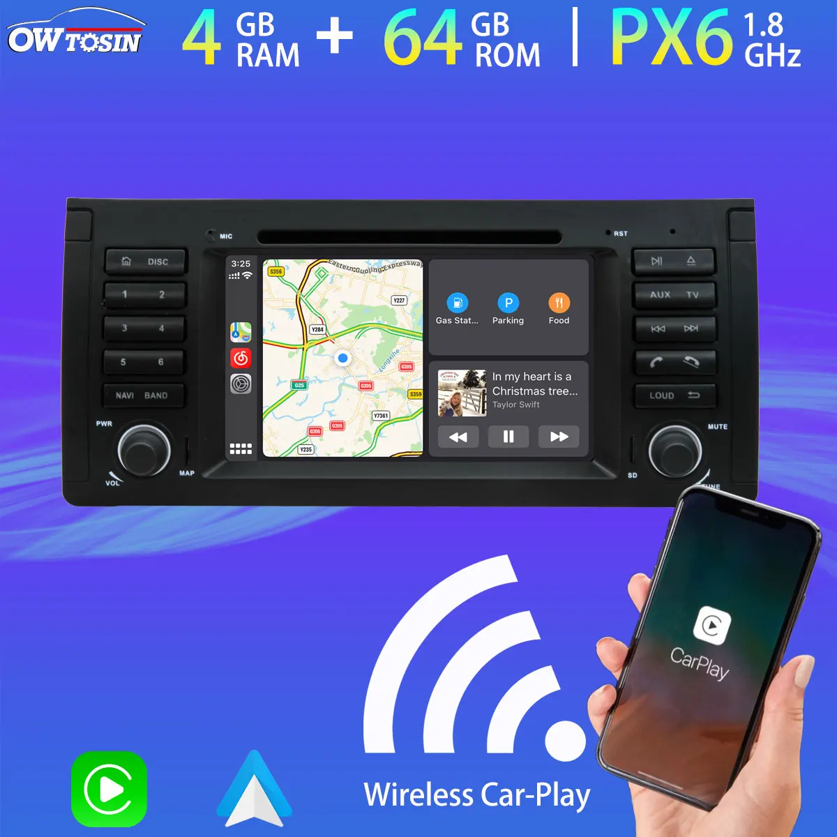 Автомобильный мультимедийный плеер 5 * USB Android 10 0 для Land Rover Range BMW E39 X5 E53