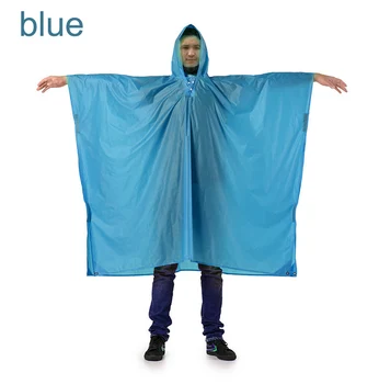 

3 in 1 Outdoor Poncho Raincoat Mini Tarp Sun Shelter Hiking Backpack Rainproof Cover WHShopping