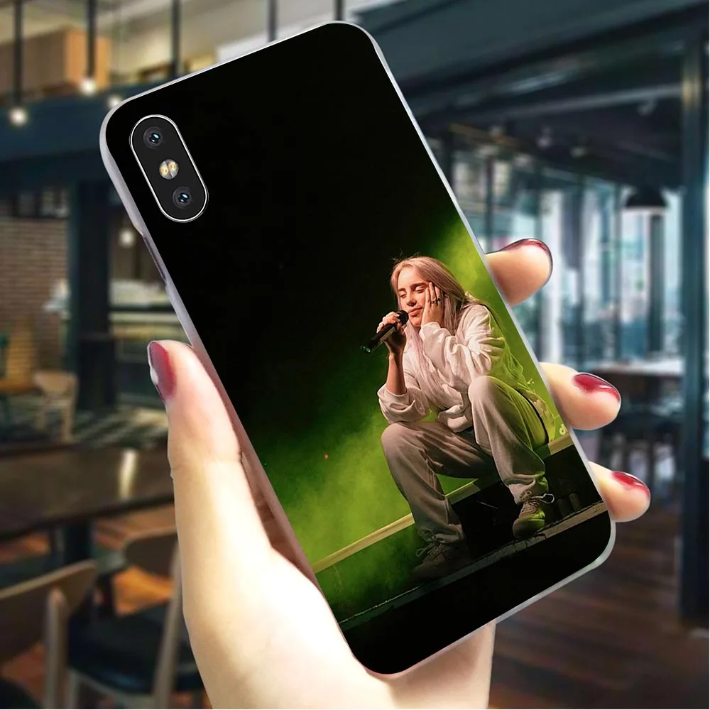 Модный чехол для телефона Singer Billie Eilish для чехла iPhone 5S 5 SE 6 6 S/6 6S Plus 7 8/7 8 Plus X XS XR Xs Max, Жесткий Чехол - Цвет: K2506406