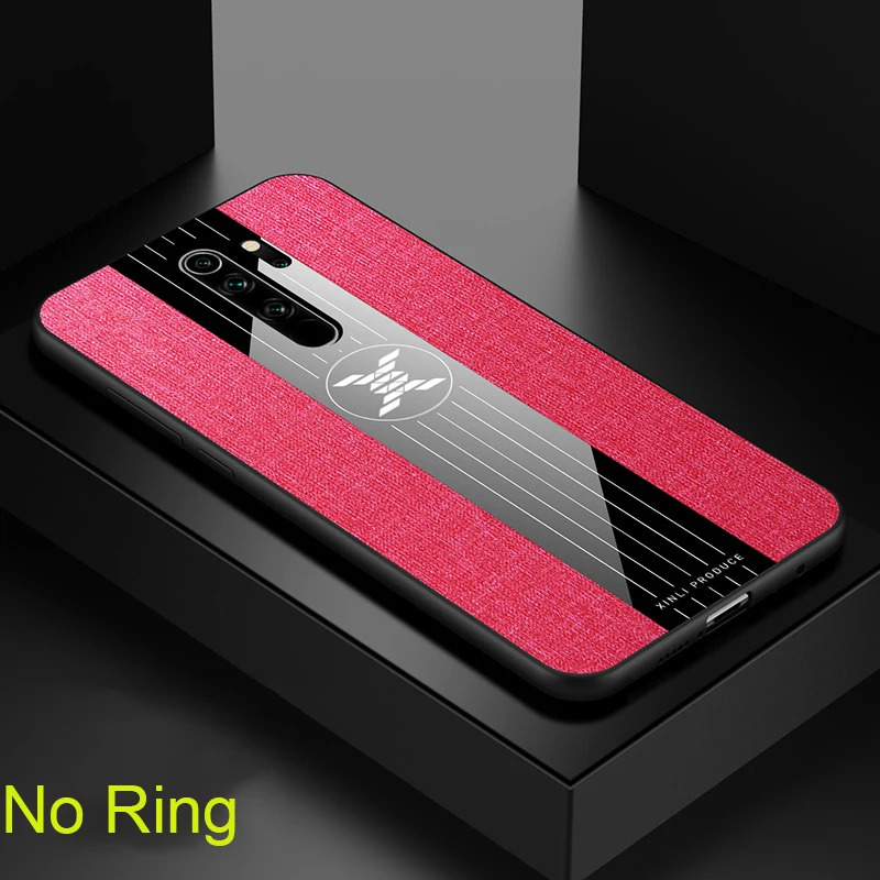 For Xiaomi Redmi Note 8 Pro Case Matte Cover For Xiomi Xiaomi Redmi Note 8 Note8 Shockproof Phone Case Magnetic Ring Holder - Цвет: Red No Ring