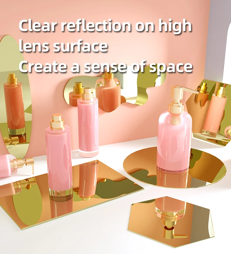 Acrylic Mirror Background Board For Photo Studio Cosmetic Jewelry Food Shooting INS Decorations Tools Photography Props