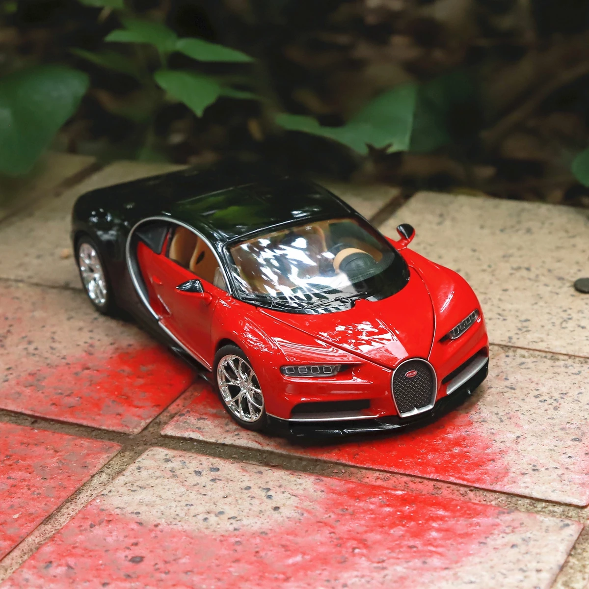 WELLY 1:24 Bugatti Chiron сплав роскошный автомобиль литье под давлением оттягивание