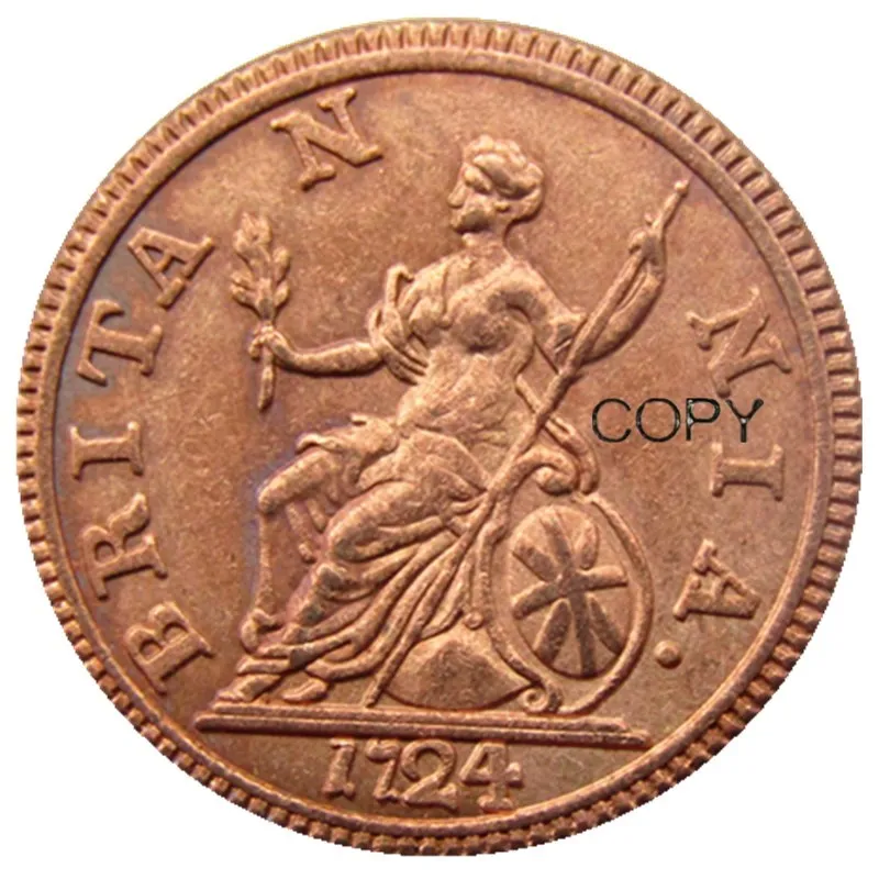 

Великобритания, 1724 год, просмотр британских монет Георга I, очень редкая копия монеты