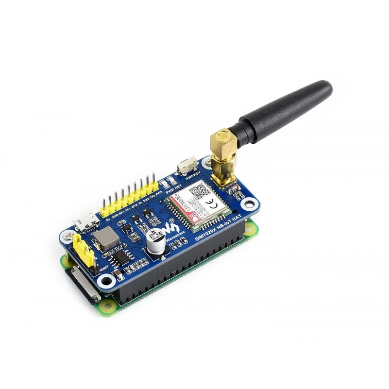 Waveshare-NB-IoT HAT, SIM7020E, B1/B3/B5/B8/B20/B28  , , ƽþ, ī, ȣ 