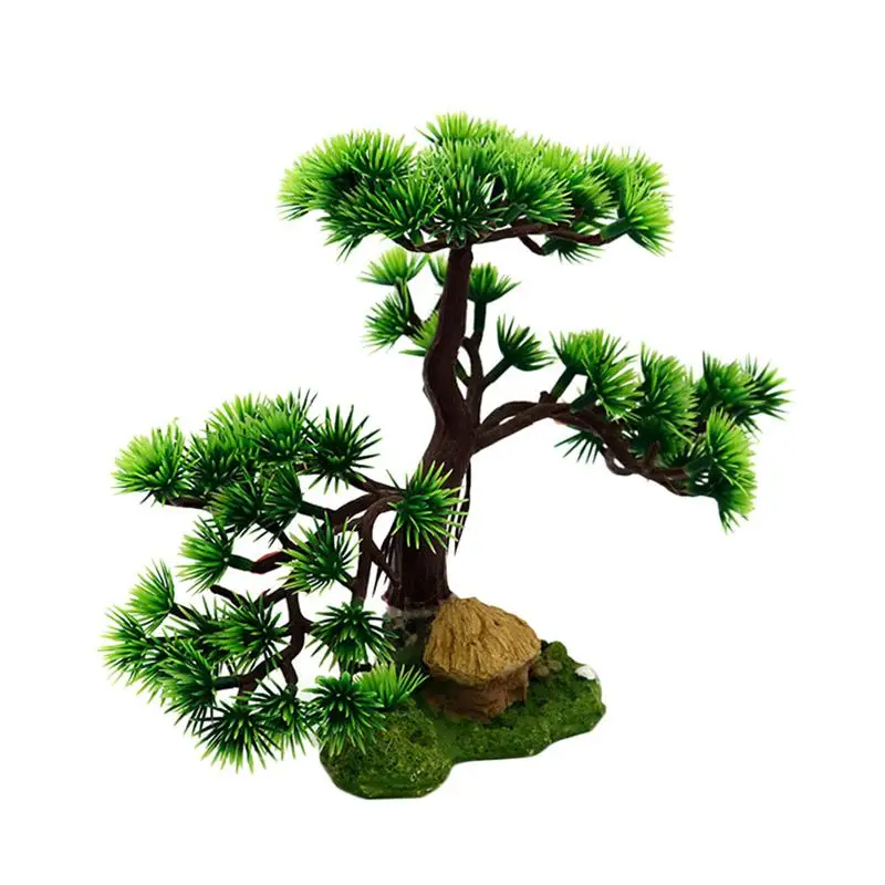 1pc Ornament Resin Artificial Creative Beautiful Pine Bonsai Ornament