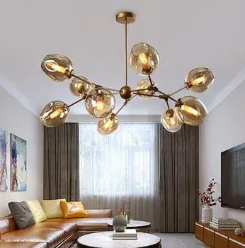 

Modern Minimalist Chandelier Home Decor Dinning Room Hanging Lamps,Restaurant Lighting Creative Living Room Chandeliers Indoor