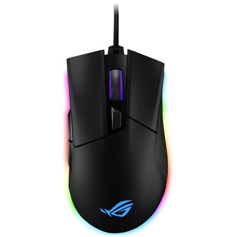 Мышь ASUS ROG Gladius II Origin оптическая, проводная, 12000 dpi, USB, цвет: черный