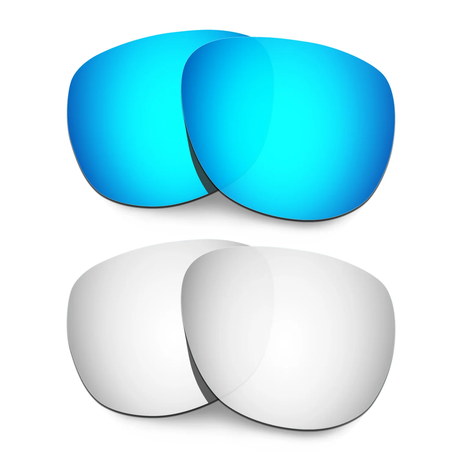 

HKUCO Polarized Replacement Lenses For Crossrange R Sunglasses Blue/SIlver 2 Pairs