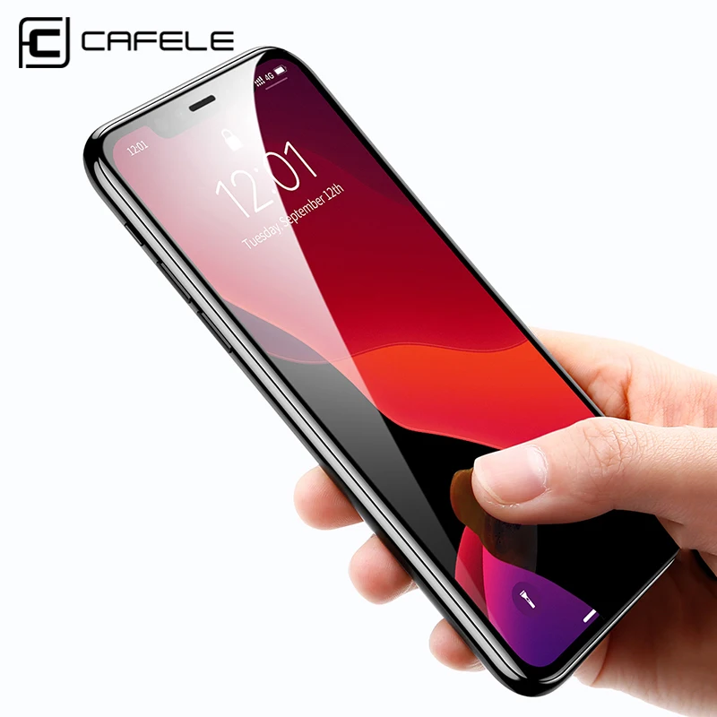 Cafele закаленное стекло для iPhone 11 pro max полное покрытие 9H твердость HD прозрачная защитная пленка для iPhone 11 pro MAX