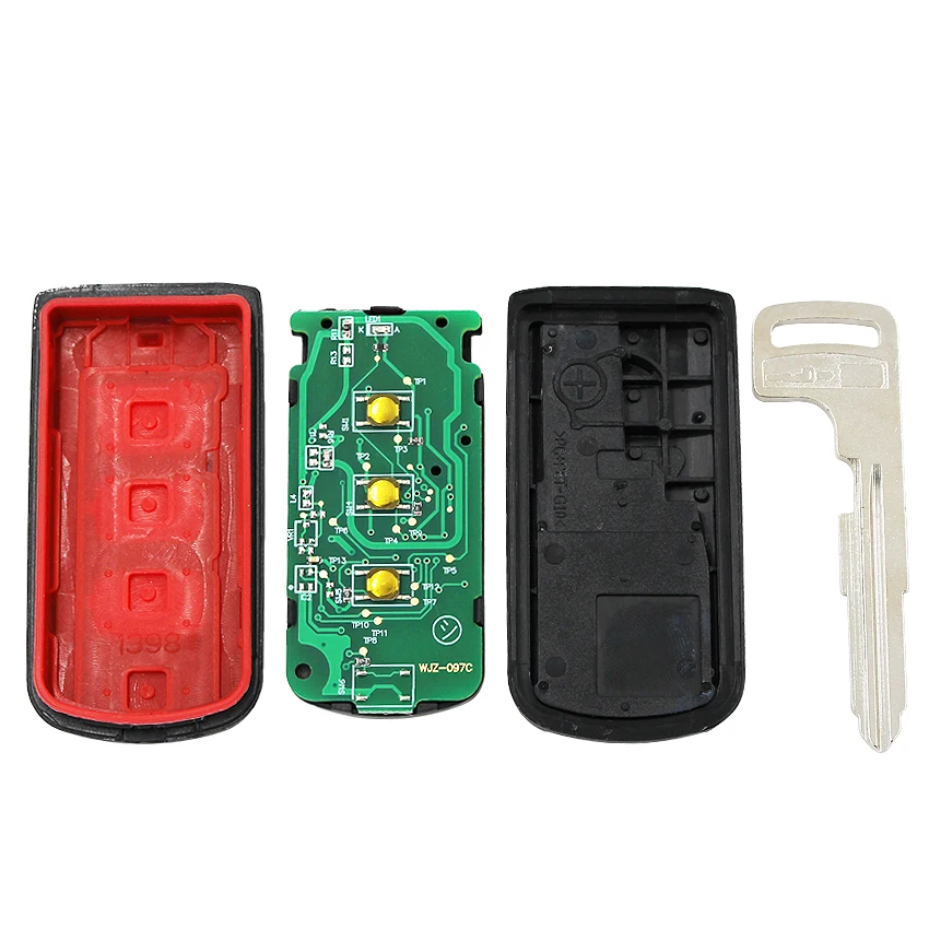 2 кнопки дистанционный смарт ключ-брелок FSK433MHz PCF7952 чип для Mitsubishi Lancer Outlander ASX(с аварийным ключом