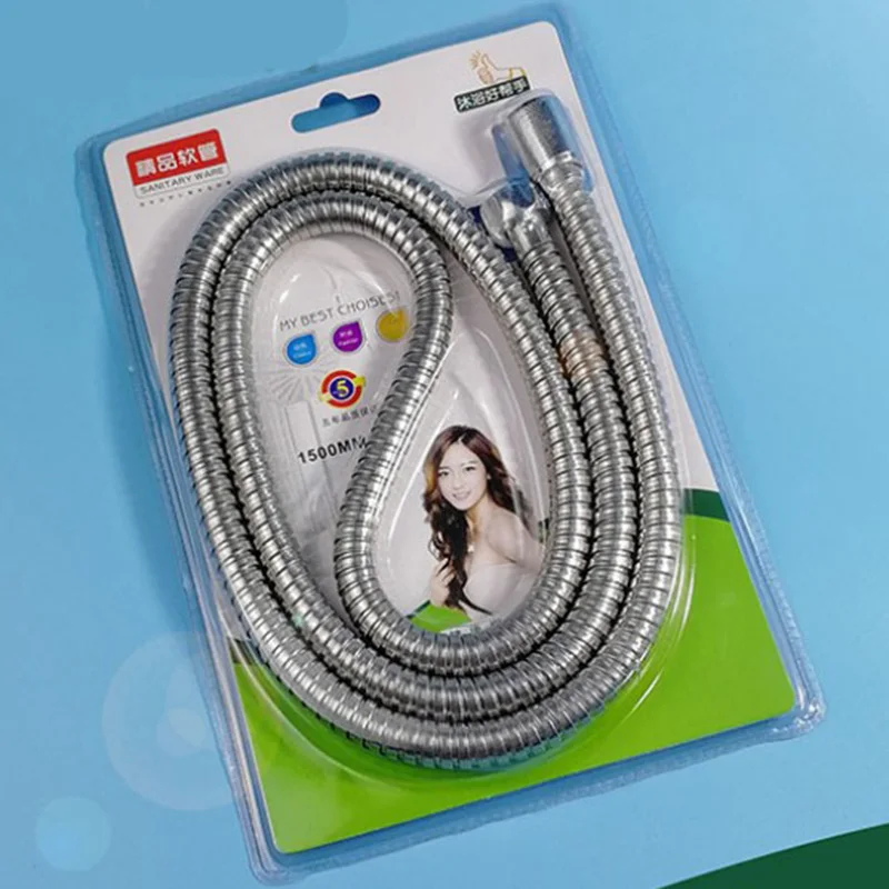 

Bathroom Accessories 1.5 m Shower Hose Flexible Copper Core Stainless Steel Explosion-proof Shower Head Flexible hose