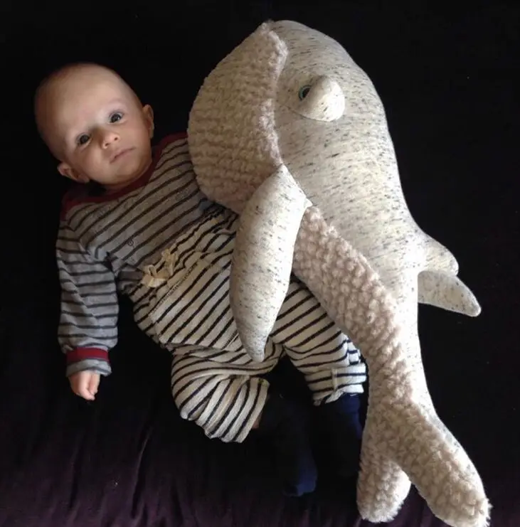 Большие милые животные Дельфин Осьминог диванная набивная подушка плюшевые куклы спокойный сон игрушки в скандинавском стиле реквизиты для фотографирования детей украшение для спальной комнаты