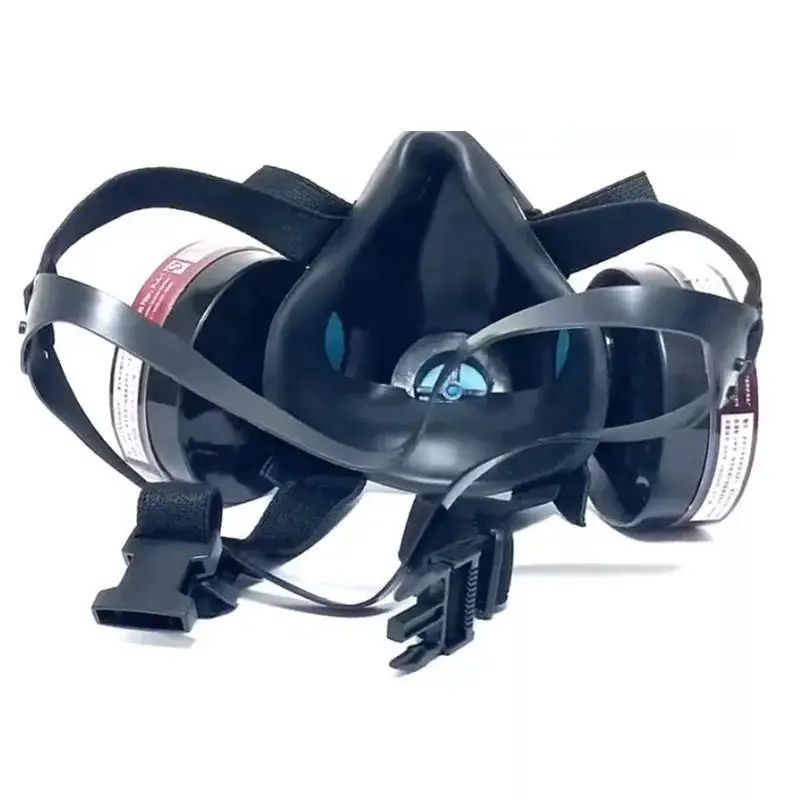 Новая полумаска для лица противогаз с анти-туман очки N95 маска от химической Пыли Фильтр дыхательные респираторы для окрашивания спрей сварка