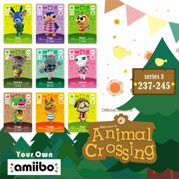 

237-245 Animal Crossing Isabelle Card Animal Crossing Bob New Horizons Card Amibo Amiibo Card Work Merch for Ns Games Mochuarfid