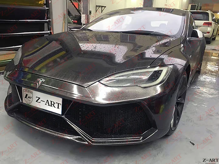 Z-ART модифицированный Комплект кузова для Tesla модель S 2013- Тюнинг Комплект кузова для Tesla модель S аэродинамический Комплект кузова Стайлинг автомобиля