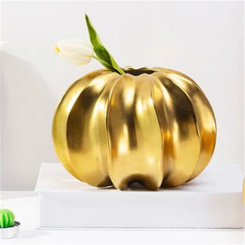 L 15.5x20.5cm Yayoi Kusama Современная креативная ваза-тыква для дома, гостиной, рабочего стола, винный шкаф, декор для спальни M3957 - Цвет: L 15.5x20.5cm