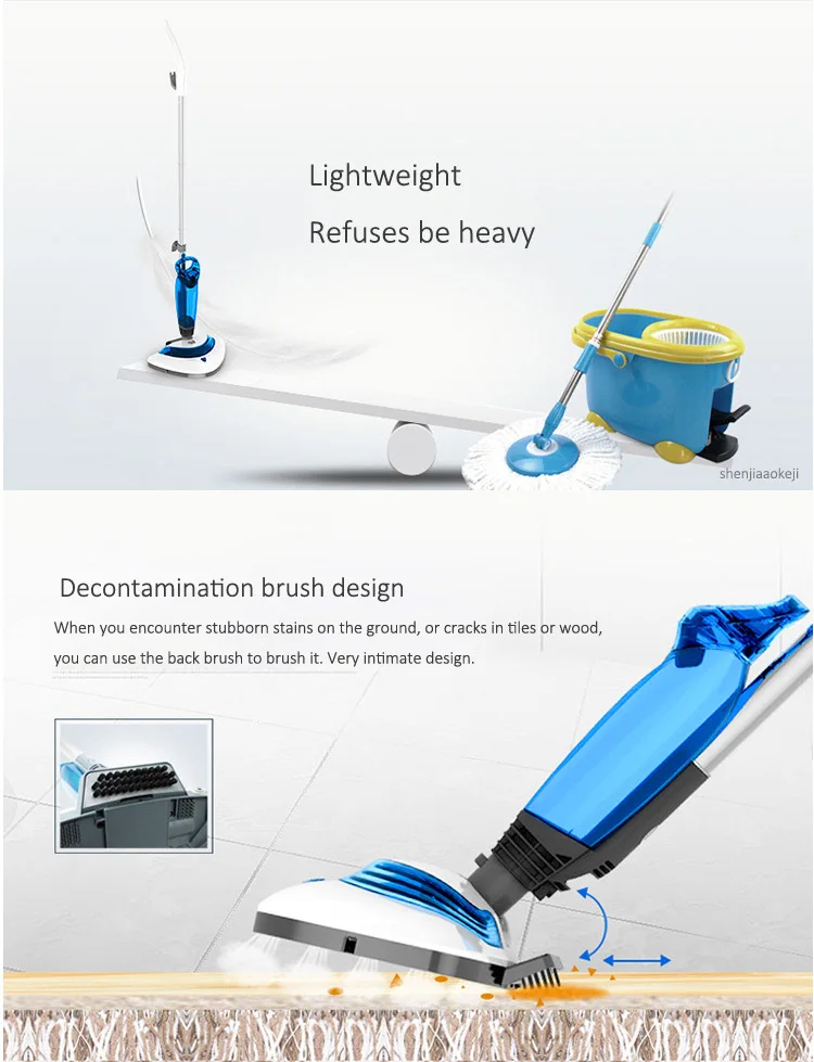 Паровая Швабра Бытовая уборочная машина высокая температура и стерилизация высокого давления удаляет клещи электрическая мочалка 220 В