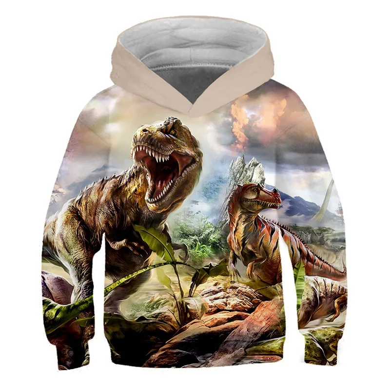 hoodie for girl Jurassic World, Dinosaurs, Tyrannosaurus Rex, Children's 3D Printed Hoodie, Boy And Girl Animation Cartoon Jacket what is a youth hoodie Hoodies & Sweatshirts