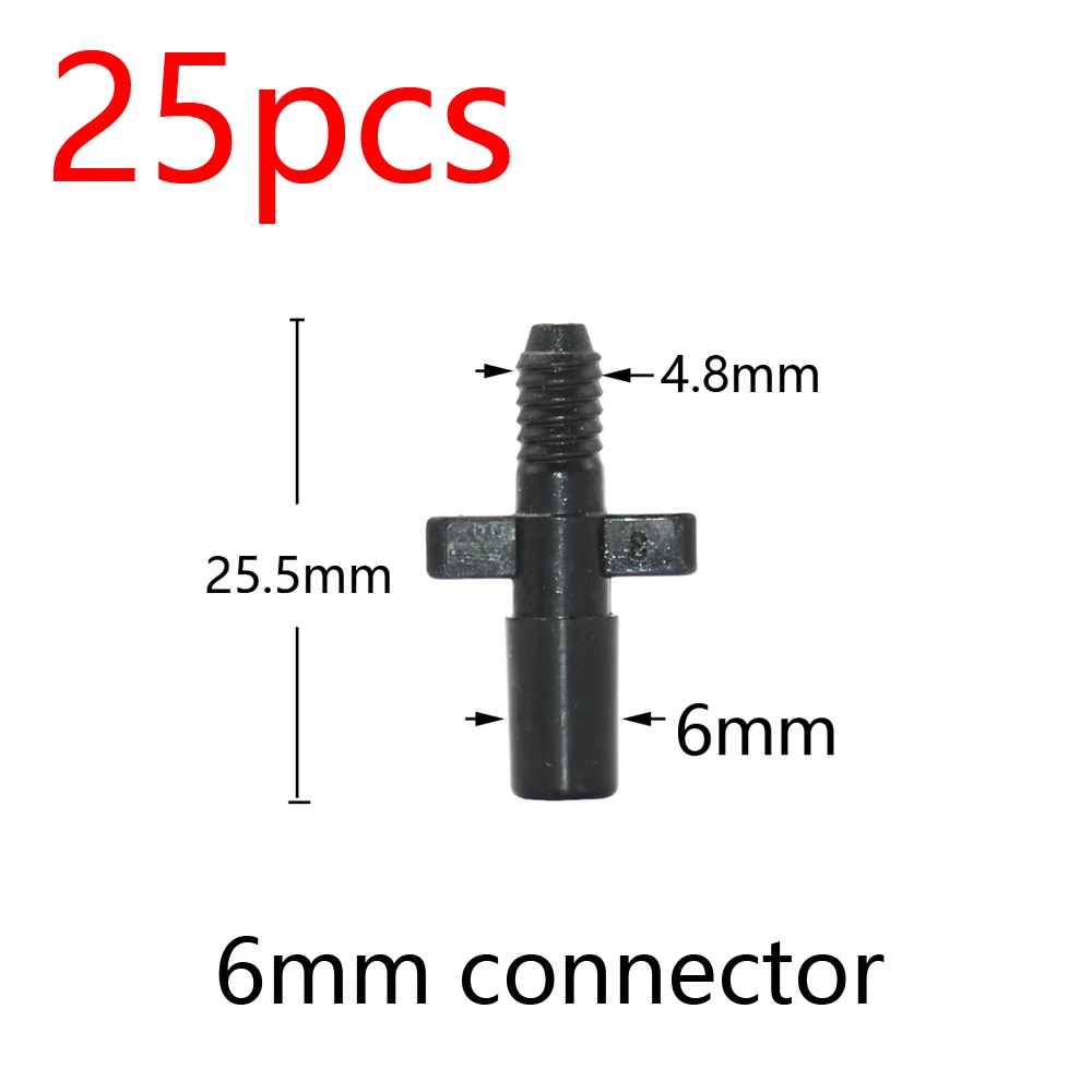 Garden Hose Connectors Barbed Tee Elbow Cross End Plug Coupling WDrip Irrigation System Atering Fitting For 3/5 4/7mm Hsse 