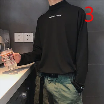 

Autumn men's long-sleeved T-shirt Korean tide brand ins autumn shirt