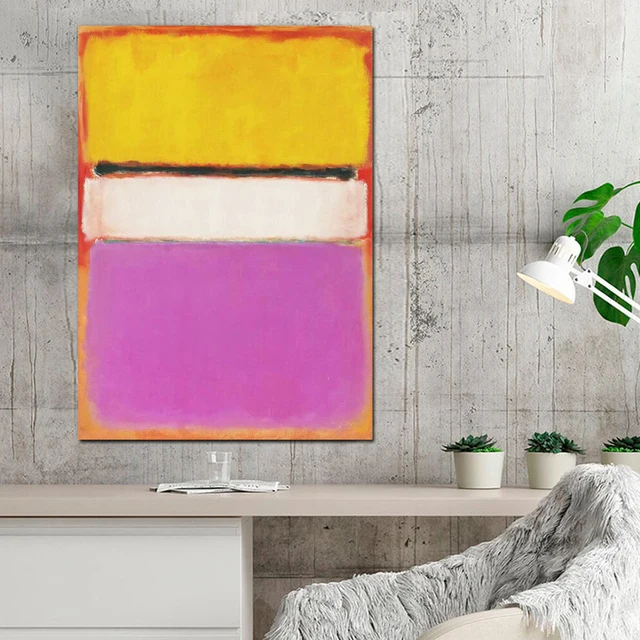 White Center (yellow Pink And Lavender On Rose)