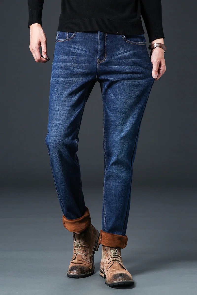 2022 Men Jeans Personalized washable and versatile new elastic jeans men