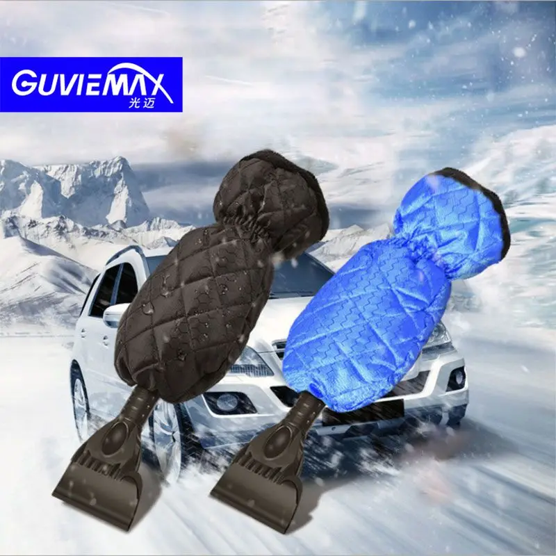 

1PC new car snow shovel plus velvet gloves telescopic aluminum alloy deicing and defrosting shovel car snow scraper