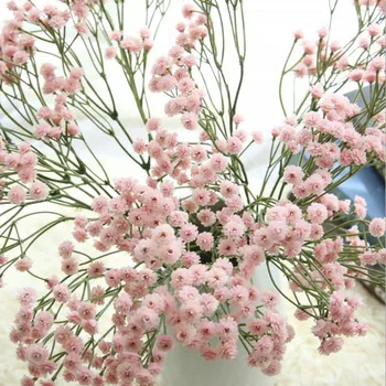 

90 Heads Artificial Flowers False Baby's Breath Gypsophila Wedding Decoration Birthday DIY Photo Props Flower Heads Branch