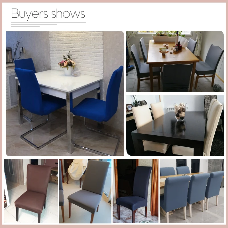 SCHEFFLER-Home Coprisedie Leon/Set Di 2 Copri Sedie Da Pranzo Elastici/Sedie Da Pranzo - Foto 3