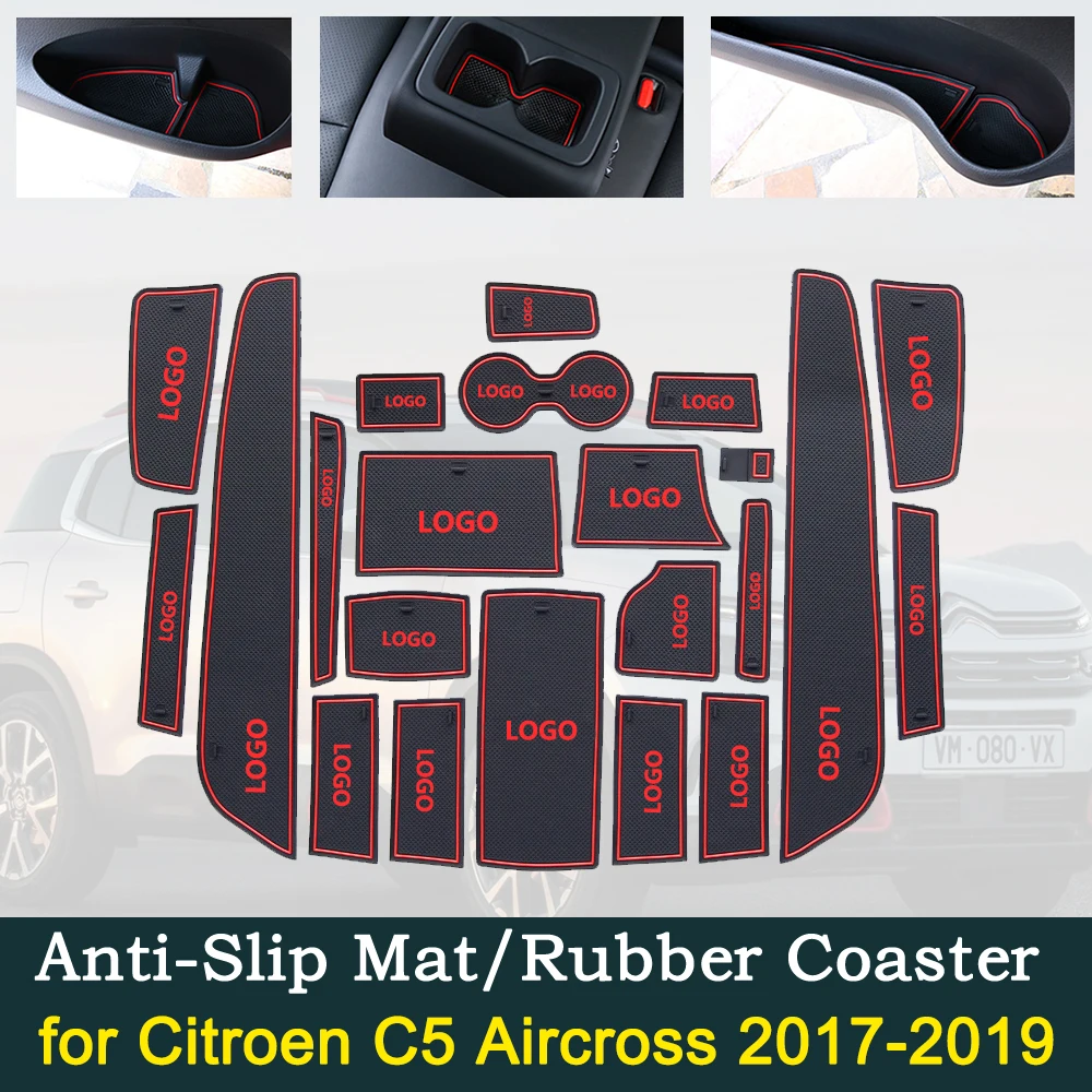 Нескользящая резиновая накладка на дверь для Citroen C5 Aircross 2017 2018 2019 C5Aircross|Наклейки