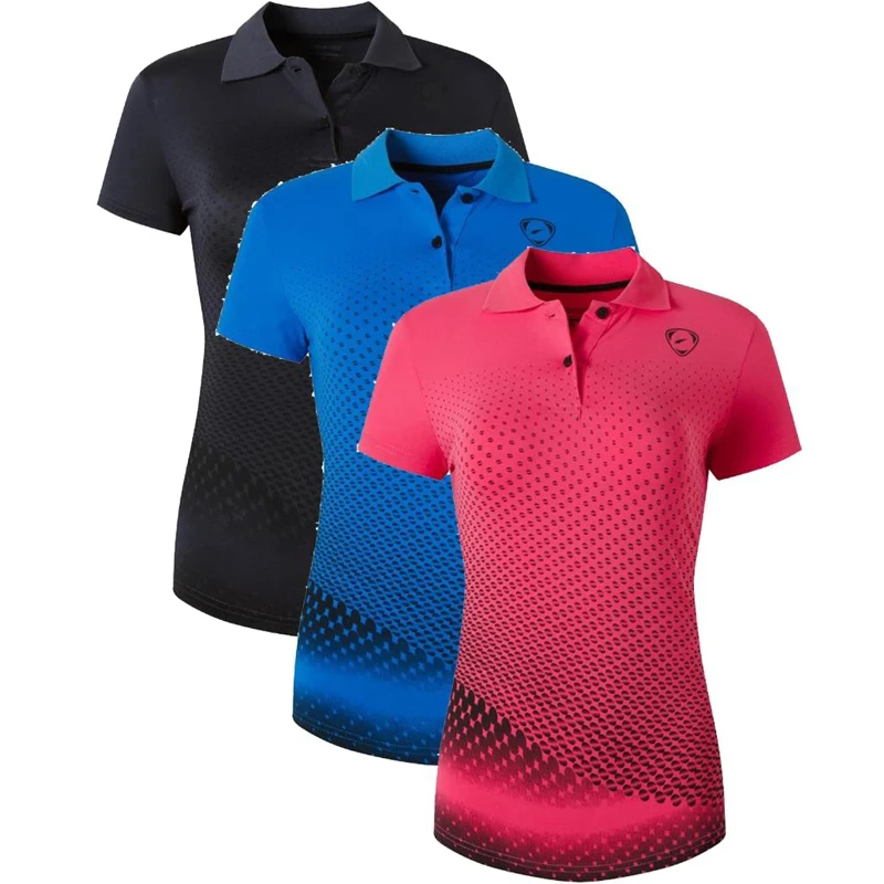 

jeansian 3 Pack Women Casual Short Sleeve T-Shirt Tee Shirts Tshirt Golf Tennis Badminton SWT251 PackE (Please choose US size)