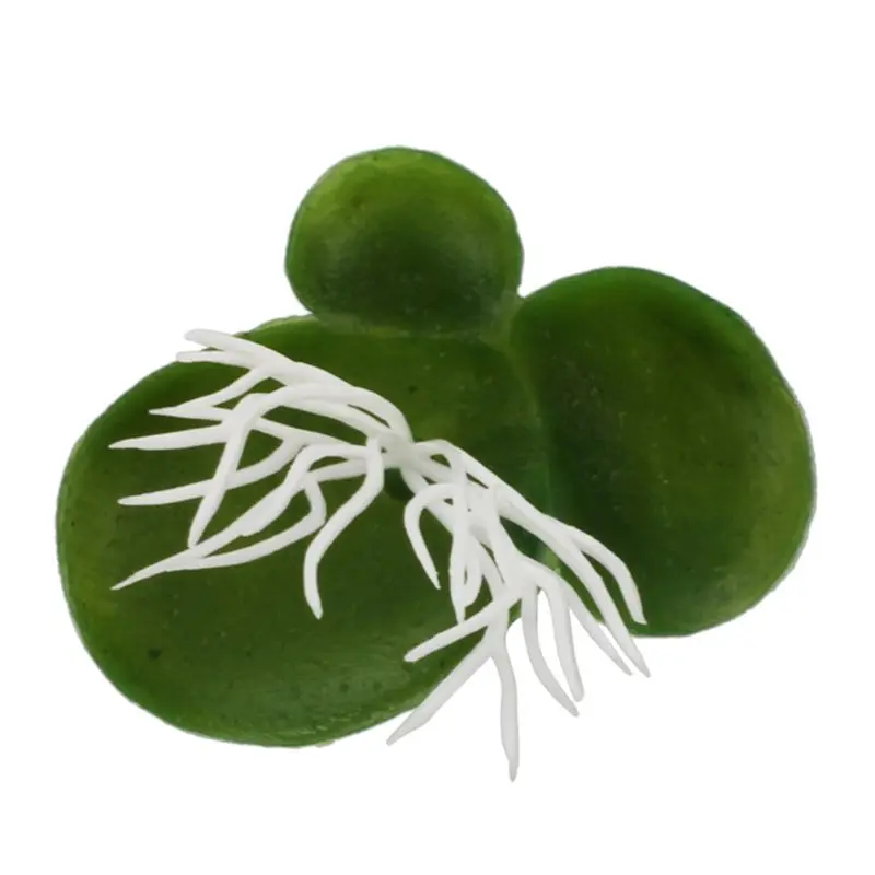 Aquarium Artificial Duckweed Floating Plastic Green White Plant