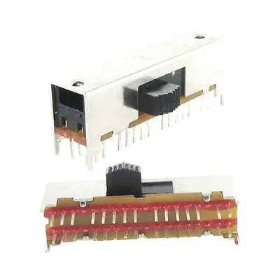 

5 Pcs x Panel PCB 30 Pin 4 Position 6P4T Mini Slide Switch Side Knob 0.5A 50V DC
