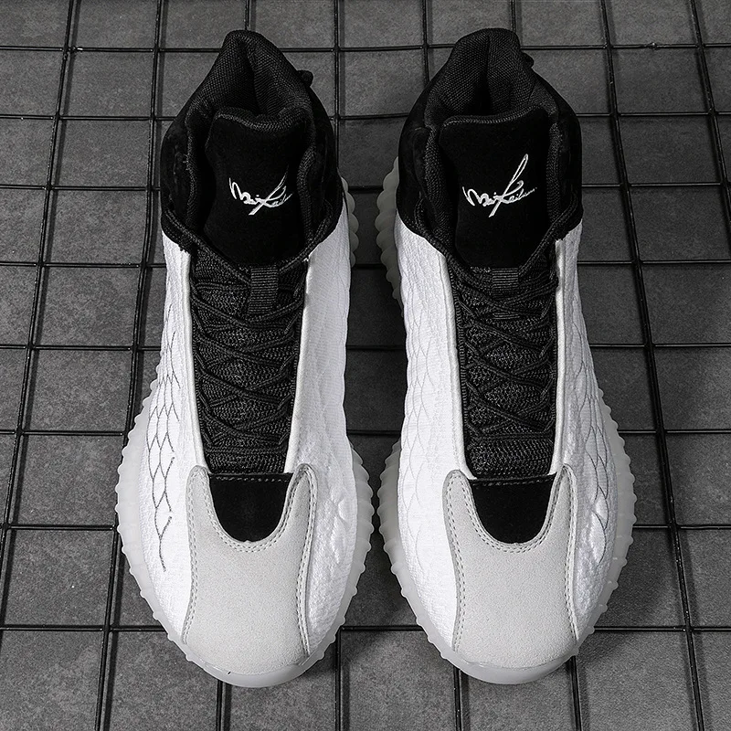 

MEN'S SHOES Hight-top Korean-style Trend Basketball Shoes 2019 Winter New Style Shoe Men's Trendy Shoes Versatile Winter Athleti