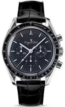 

Classic New Men Automatic Mechanical Watches Speed Luminous Black Ceramic Bezel Crystal Sapphire Dard Side Of The Moon 44mm