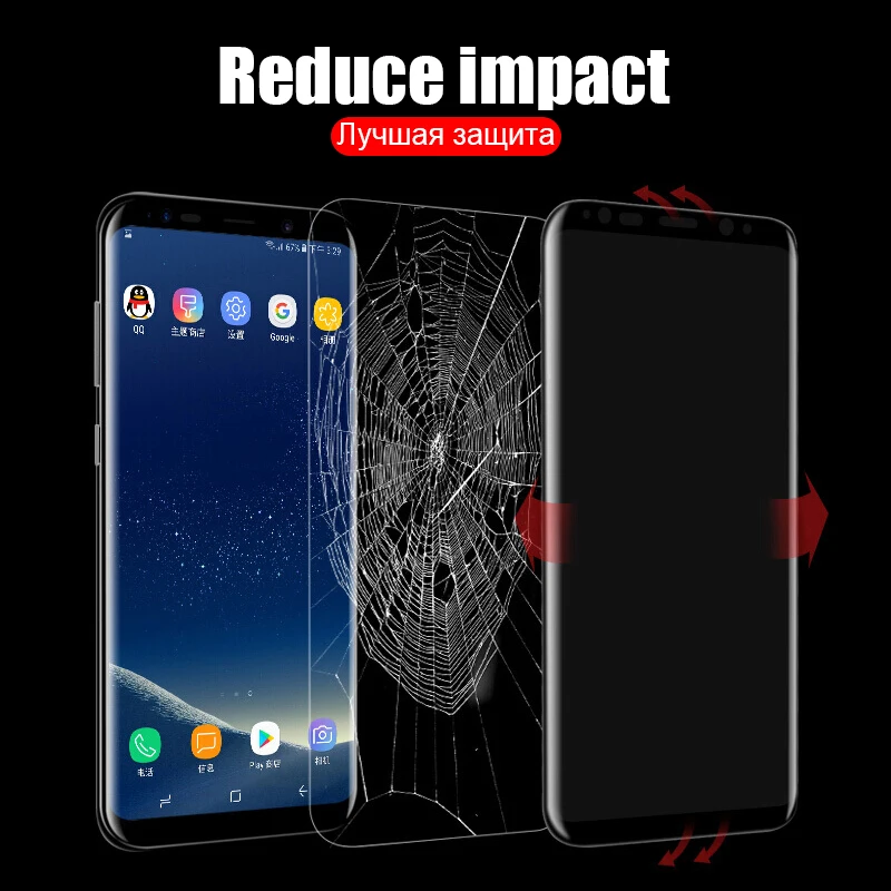 500D полностью изогнутое закаленное стекло для samsung Galaxy S9 S8 Plus Note 9 8 Защита экрана для samsung S7 Edge S10 защитная пленка