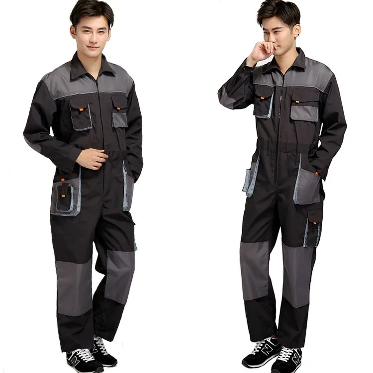 CCGK bib overalls men work coveralls protective repairman strap jumpsuits pants working uniforms plus size sleeveless coverall (6)