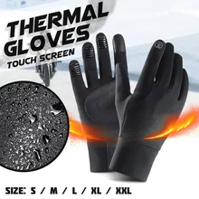 Зимние теплые лыжные перчатки для мужчин, женщин и детей, флисовые перчатки для катания на сноуборде с сенсорным экраном, уличные водонепроницаемые перчатки для катания на мотоцикле и лыжах