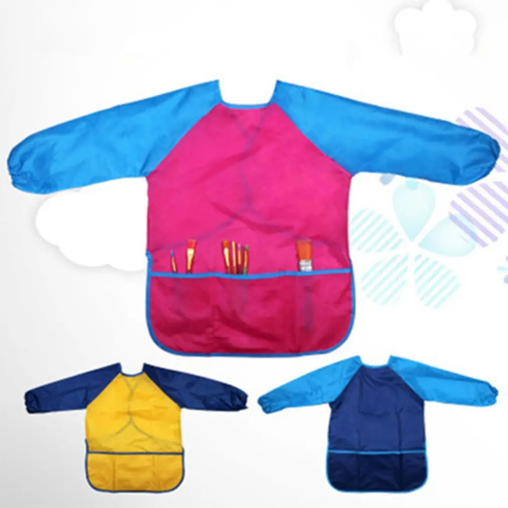 Early Learning Children'S Drawing Apron Kid Painting Protection Antifouling Smock Anti-Pollution Reverse Wear Waterproof Cover afbeelding