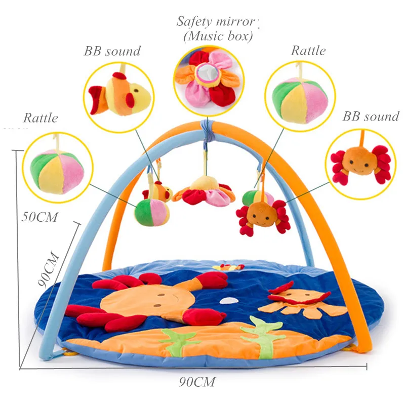 Мягкий игровой коврик Детские музыкальные игрушки развивающий коврик для спортзала коврик для детского пола 3D коврик для активных игр коврик для детей