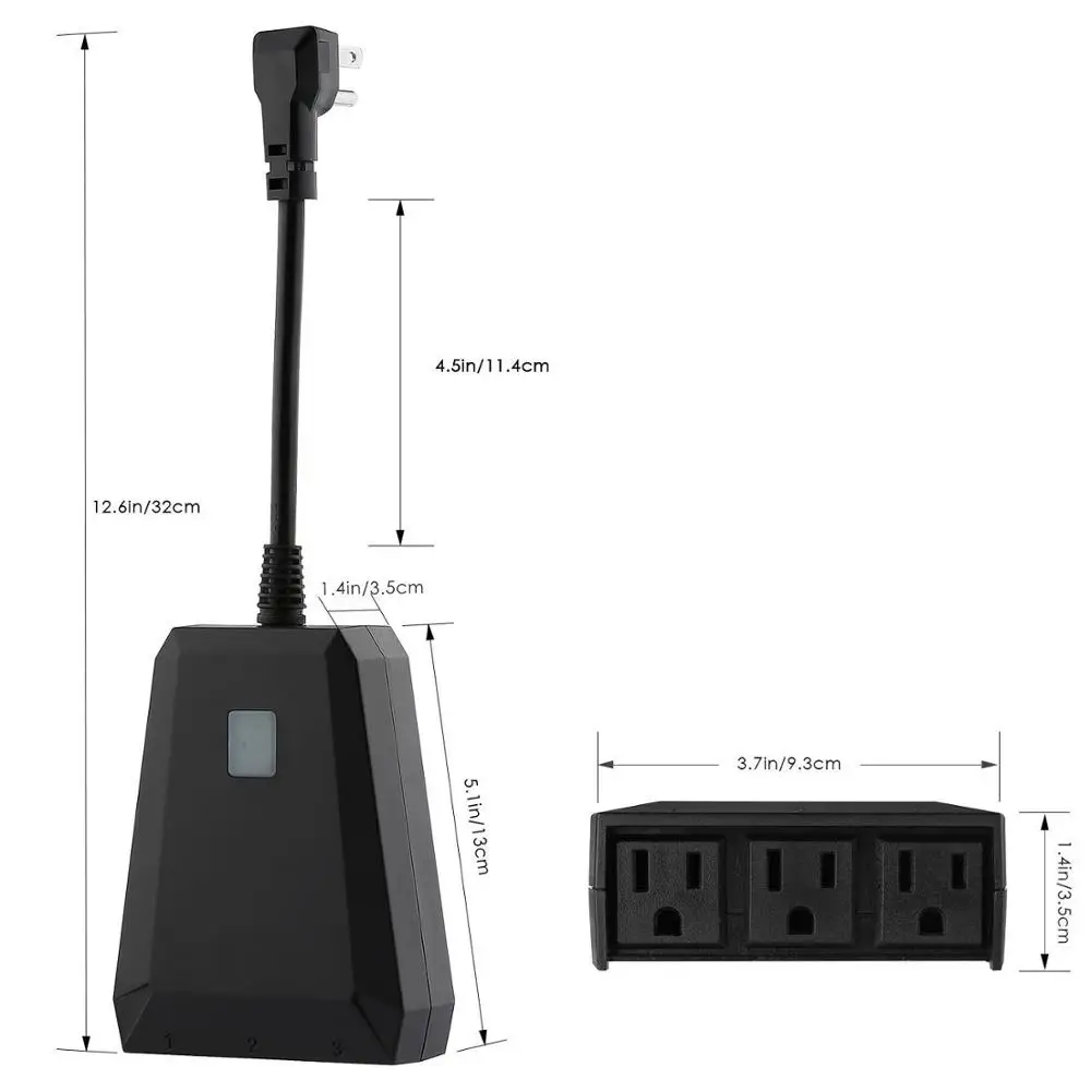WIFI Intelligent Socket Mobile Phone Timing Switch Intelligent Socket Remote Control Intelligent Home Outdoor Waterproof Regulat