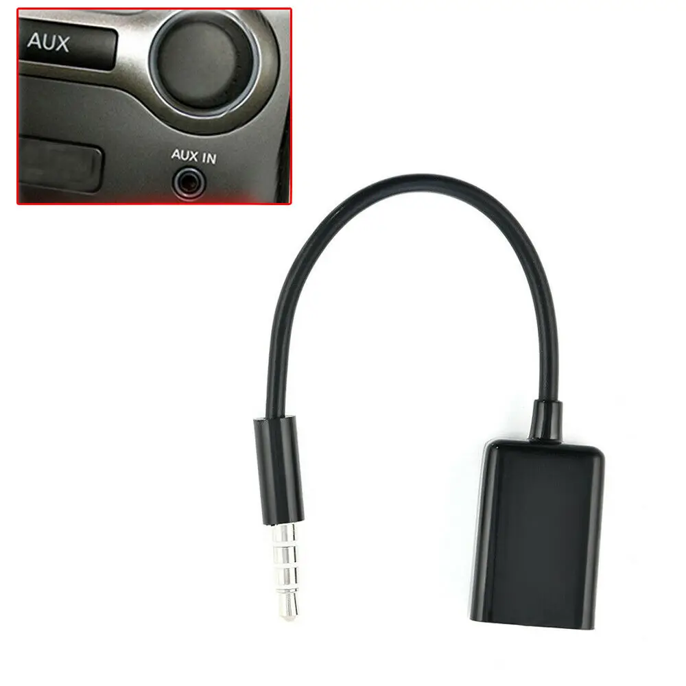 Usb to 3.5mm adapter 3.5mm audio adapter Audio earphone converter Audio headphone adapter 3.5mm Male AUX Audio Plug Jack To USB 2.0 Female Converter Cable Cord Car MP3