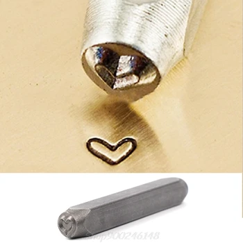

Heart Impress Steel Design Embossed Stamp Hand Punch Imprint Tool Jewelry Craft Jy28 20 Dropship