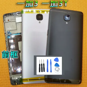 

for Oneplus 3 Three 3T A3000 a3003 A3010 +Side Buttons Sim Card Tray with Camera Glass Lens +middle frame Rear Battery cover