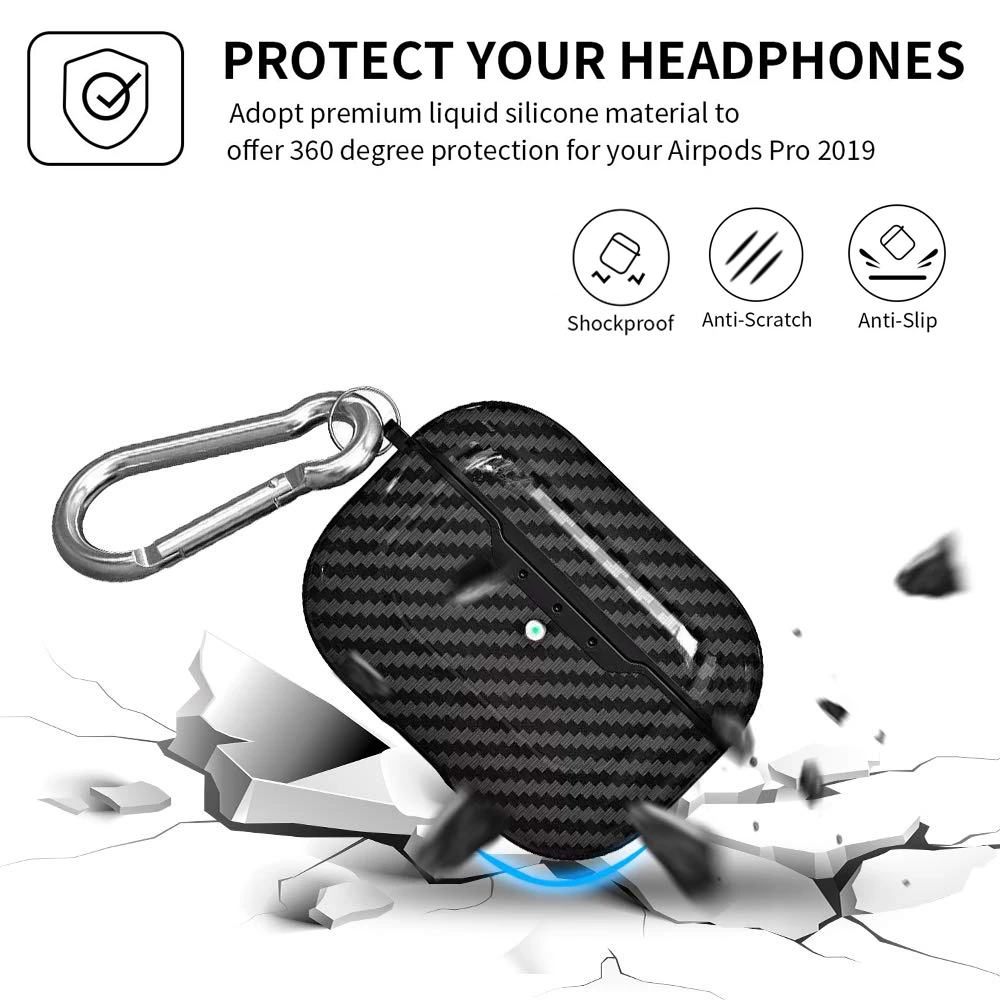 Чехлы для наушников Защитный чехол Apple AirPods pro Чехол 2019 ударопрочный полный с