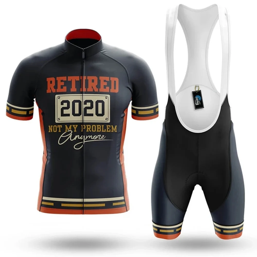 

Men's Cycling Gear 2020 Not Problem cycling kits bike jersey and 20D Gel Pad Breathable bib shorts ropa ciclismo hombre MTB Suit