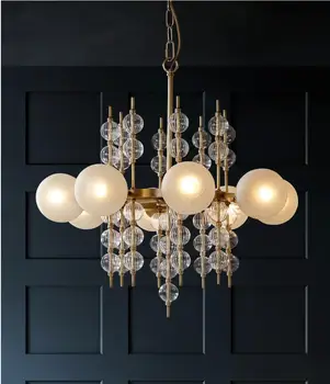 

Post-modern chandelier light luxury simple Nordic living room dining room bedroom glass lamp lighting molecular lamp atmospheric