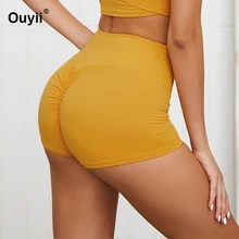 Новинка Высокая талия бесшовные шорты для спортзала для женщин Спорт Фитнес Йога Шорты Для Йоги тренировки Леггинсы беговые шорты Гибкие Леггинсы